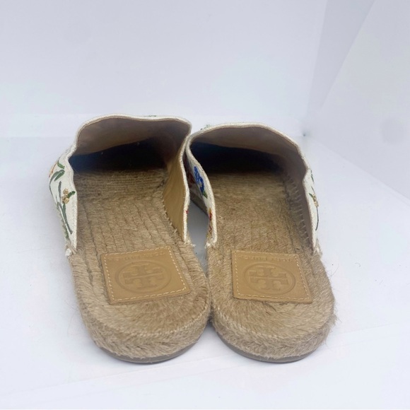 Tory Burch Max Floral Embroidered Espadrille Slides size 8 - Picture 4 of 7